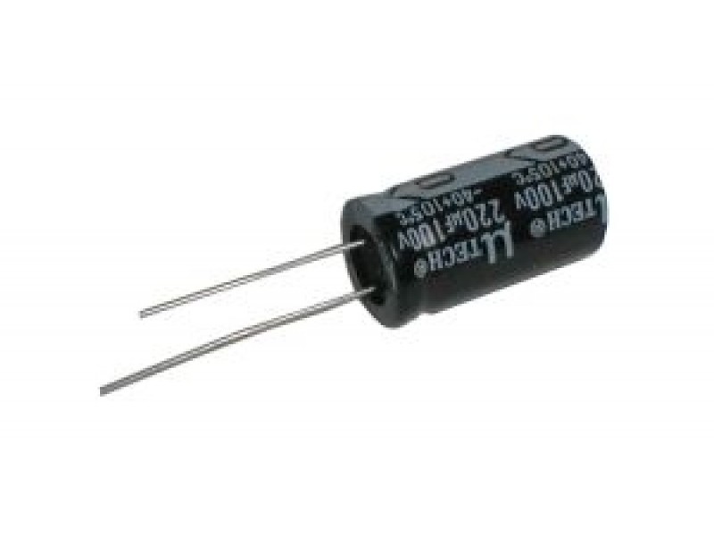 Kondenzátor elektrolytický 220M/100V 13x25-5 105*C rad.C