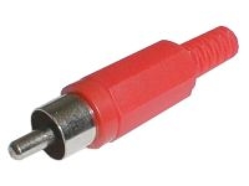 Konektor CINCH kábel plast červený