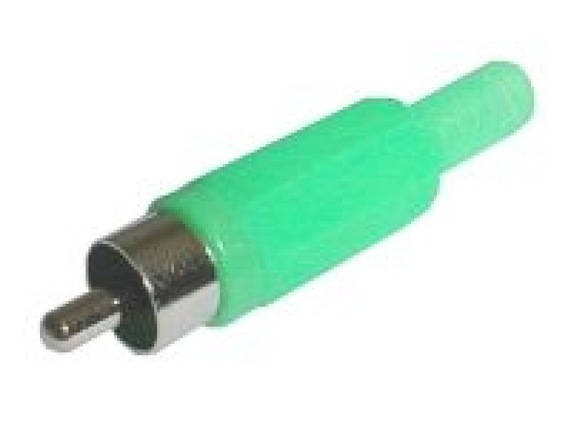 Konektor CINCH kábel plast zelený