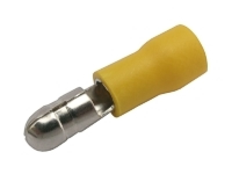 Konektor kruhový 5mm, vodič 4.0-6.0mm žltý