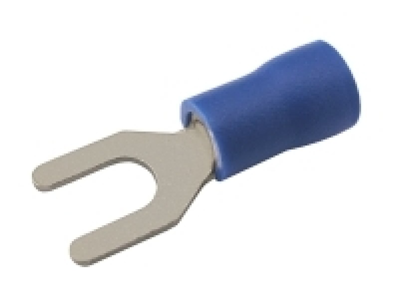 Vidlička 4.3mm, vodič 1.5-2.5mm modrá
