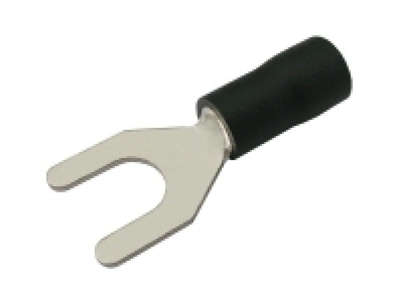 Vidlička 6.5mm, vodič 2.5-4.0mm čierna