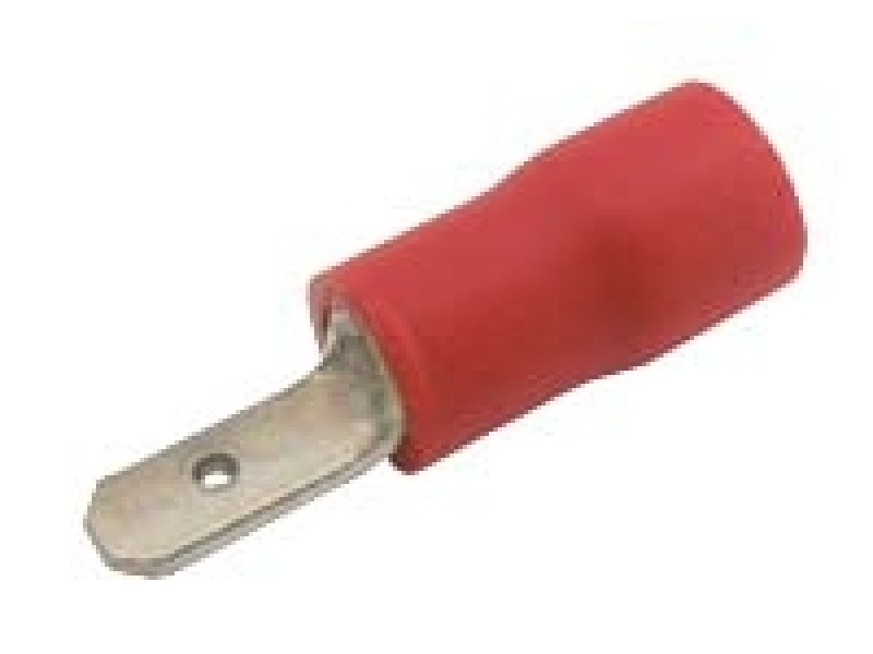 Konektor faston 2.8mm, vodič 0.5-1.5mm červený