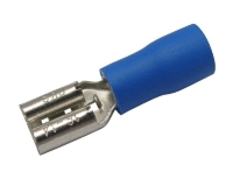 Zdierka faston 4.8mm, vodič 1.5-2.5mm modrá