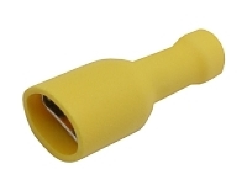 Zdierka faston 6.3mm izol., vodič 4.0-6.0mm žltá