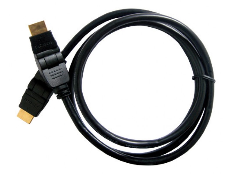 Kabel HDMI - HDMI 2m (gold-otočné,ethernet)
