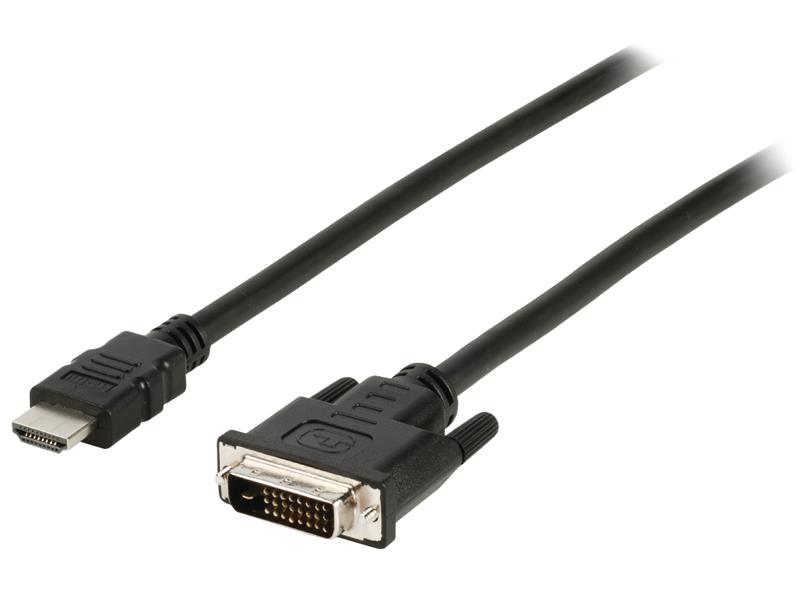 Kábel 1x HDMI konektor - 1x DVI konektor 10m VALUELINE VLCP34800B100