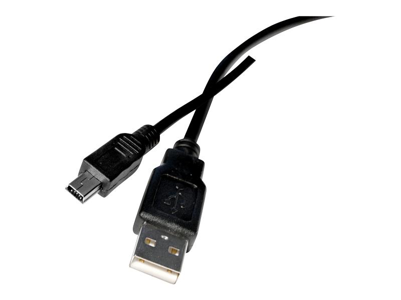 Kábel USB 2.0 A/Mini USB 1,8m čierny