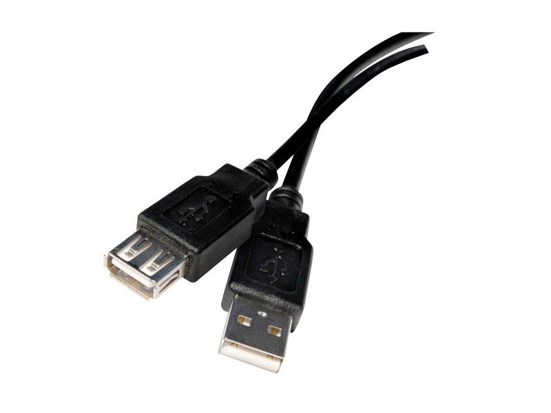 Kábel USB 2.0 A konektor - A zdierka 2m