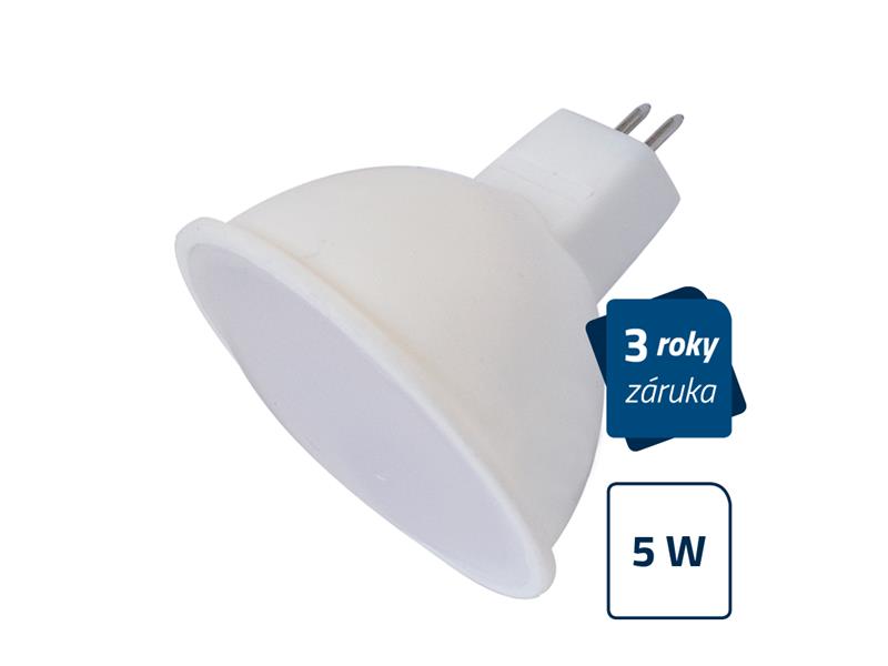 LED žiarovka Geti SPOT, MR16, 5W, teplá biela