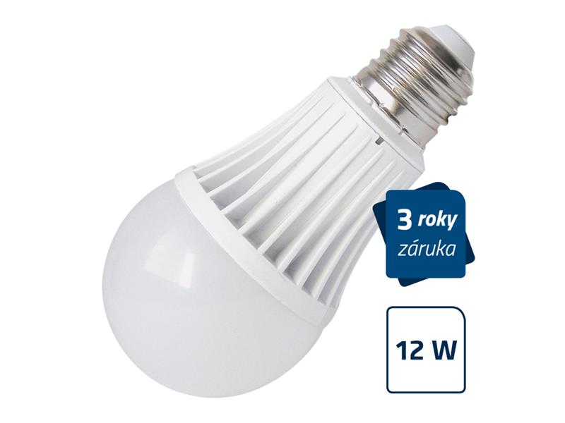 LED žiarovka Geti A60, E27, 12W, teplá biela