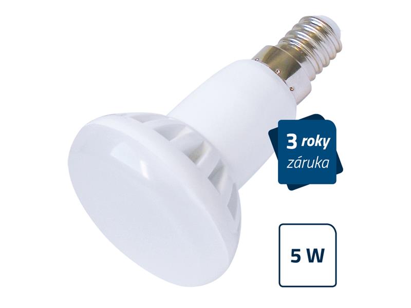 LED žiarovka Geti R50, E14, 5W, teplá biela