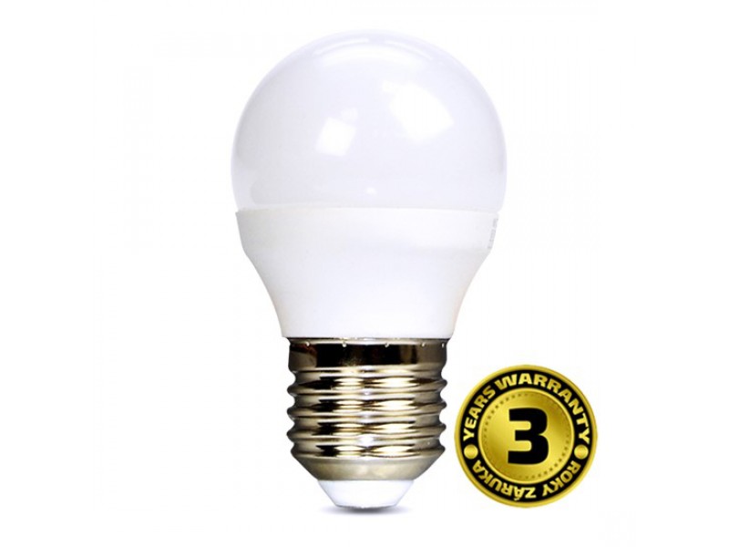 Žiarovka LED E27 8W miniGLOBE biela teplá SOLIGHT WZ424-1