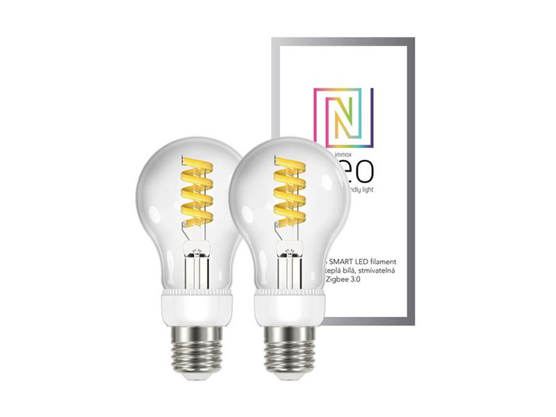 Smart žiarovka LED E27 5W biela IMMAX NEO Zigbee 3.0 filament 07089B
