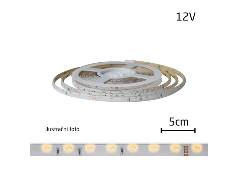 LED pásik 230V, 3528 60LED/m IP67 max. 4.8W/m tepla biela, cena za 1m, zaliatý