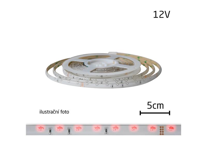 LED pásik 230V, 3528 60LED/m IP67 max. 4.8W/m červená, cena za 1m, zaliaty