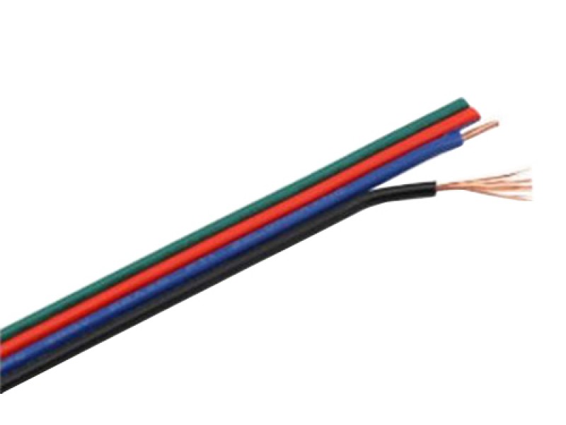 RGBW kábel pre LED pásik, 4 x 0,3 mm2