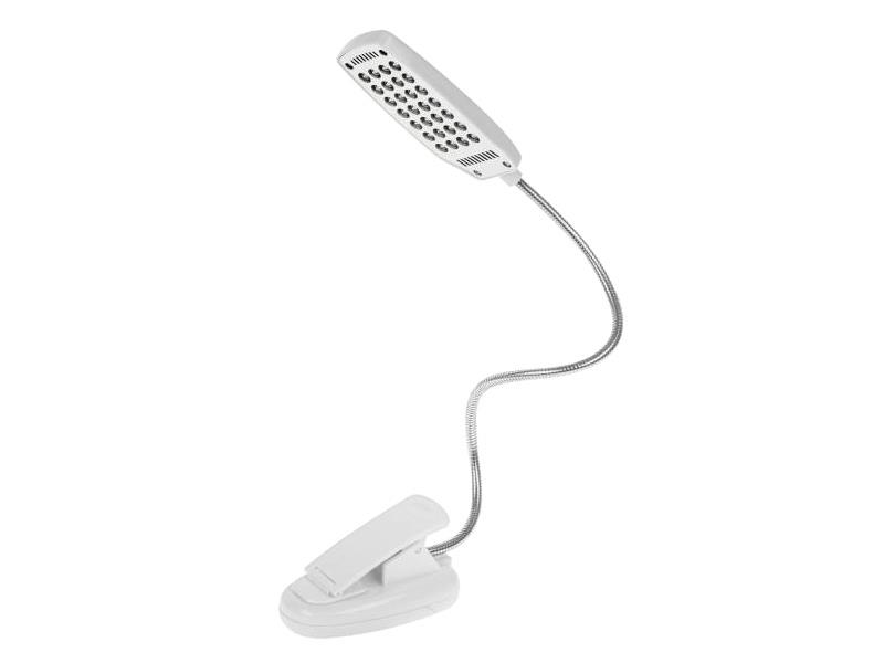Lampa na klip KOM0749 s USB 2,8W