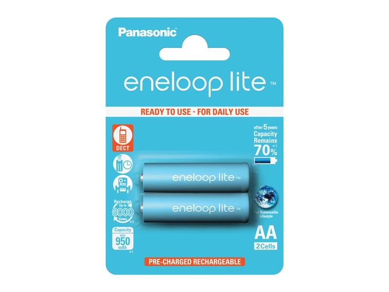 Batéria AA (R6) nabíjacia 1,2V/950mAh Eneloop PANASONIC LITE 2ks