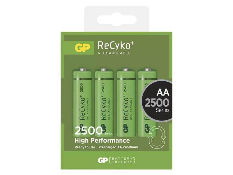 Batéria AA (R6) nabíjacia 1,2V/2500mAh GP Recyko+ 4ks