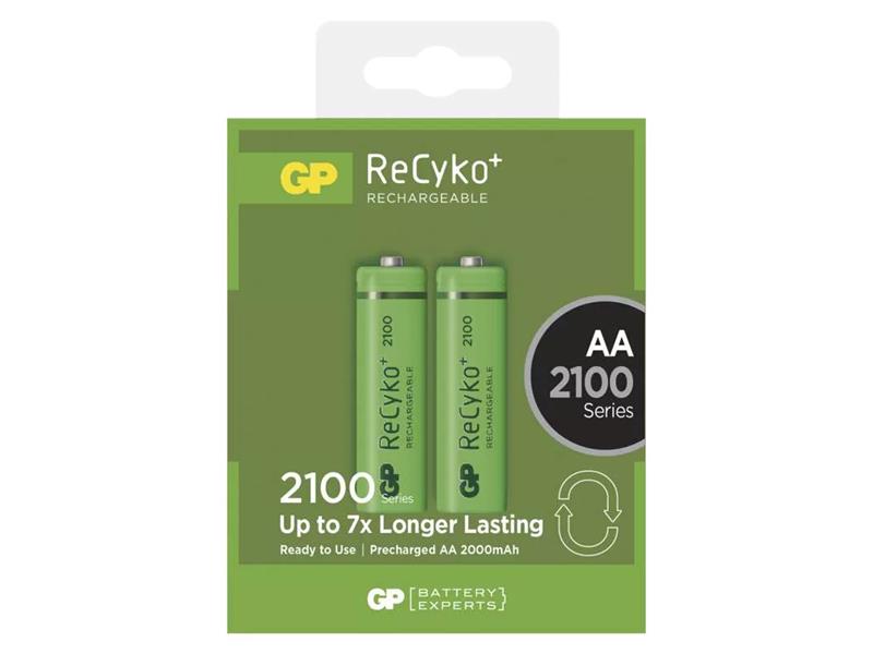 Batéria AA (R6) nabíjacia 1,2V/2100mAh GP Recyko+ 2ks