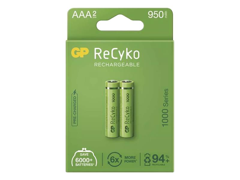 Batéria AAA (R03) nabíjacie 1,2V/950mAh GP Recyko 2ks