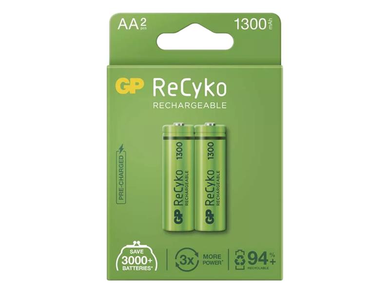 Batéria AA (R6) nabíjacie 1,2V/1300mAh GP Recyko 2ks