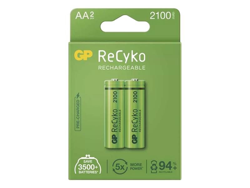 Batéria AA (R6) nabíjacie 1,2V/2100mAh GP Recyko 2ks