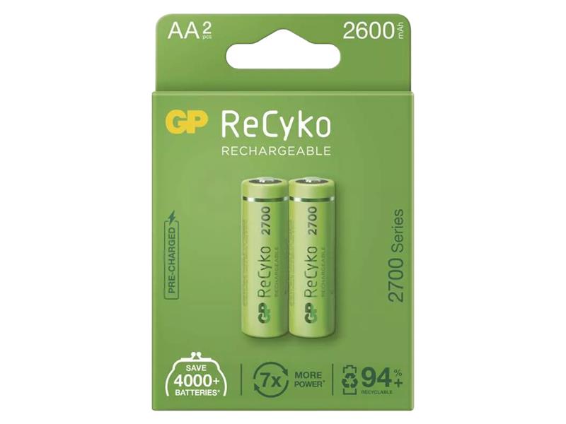 Batéria AA (R6) nabíjacie 1,2V/2600mAh GP Recyko 2ks