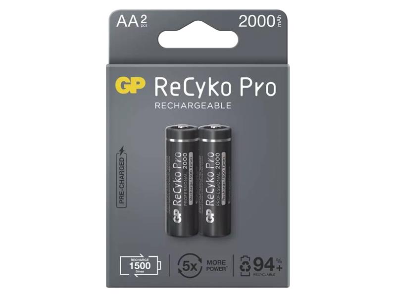 Batéria AA (R6) nabíjacie 1,2V/2000mAh GP Recyko Pro 2ks