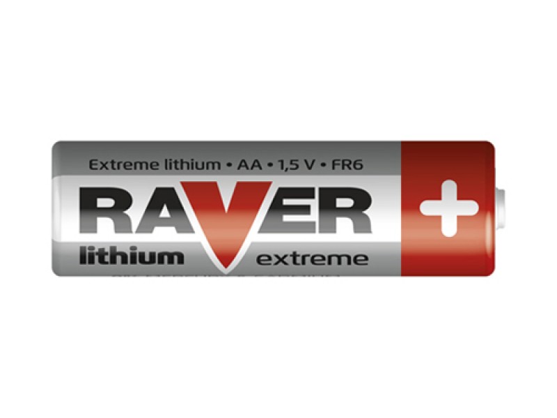 Batéria lítiová AA R6 1,5V RAVER
