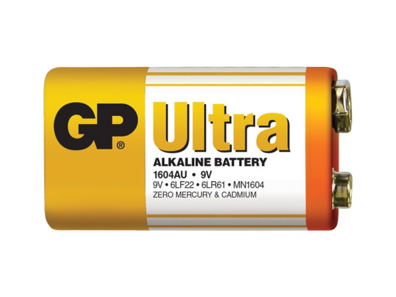Batéria 6F22 (9V) alkalická GP Ultra Alkaline 9V