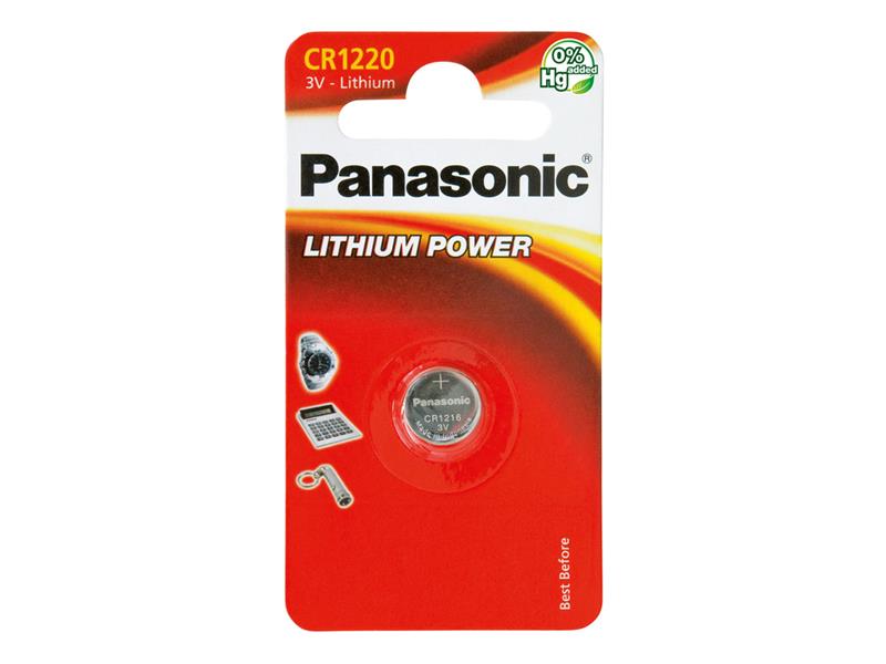 Batéria CR1220 PANASONIC lítiová 1BP