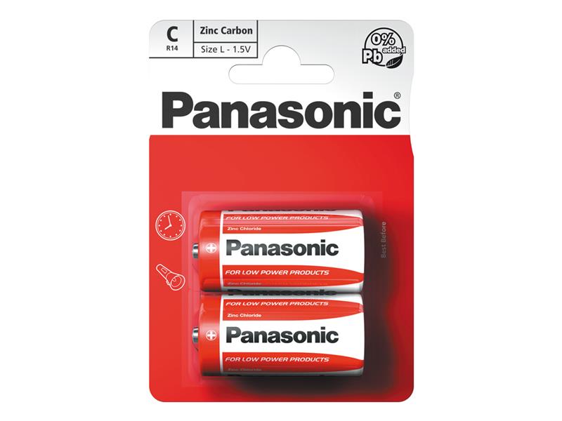 Batéria C (R14) Zn-Cl PANASONIC Red 2BP