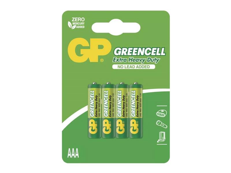 Batéria AAA (R03) Zn-Cl GP Greencell 4ks
