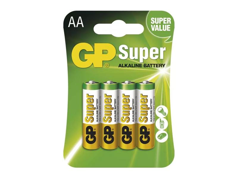Batéria AA (R6) alkalická GP Super Alkaline 4ks