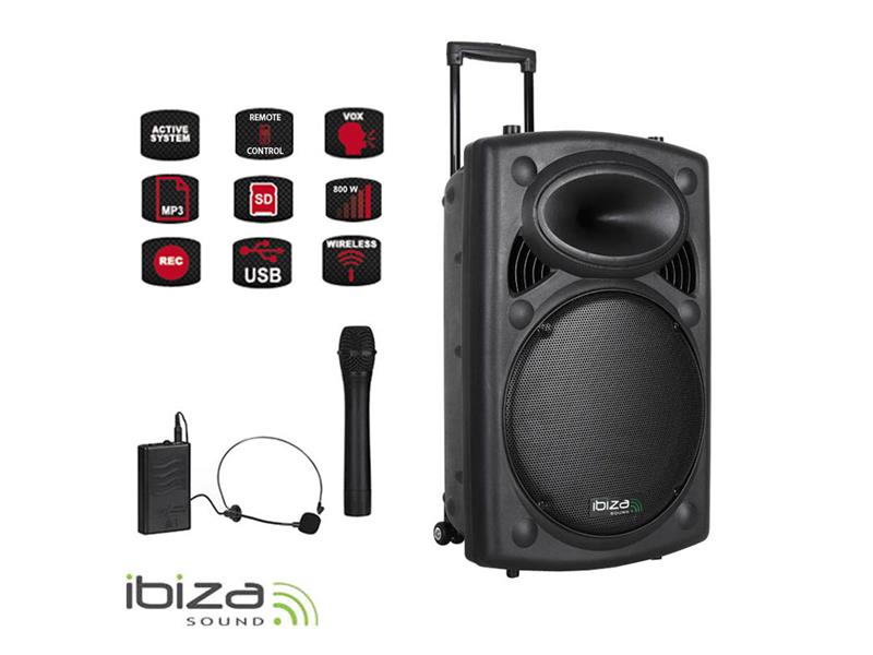 Ozvučovací systém IBIZA PORT15VHF-BT