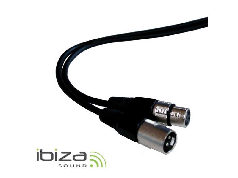 Kábel mikrofónny alebo DMX kábel XLR koncovka/XLR zásuvka 1,5m