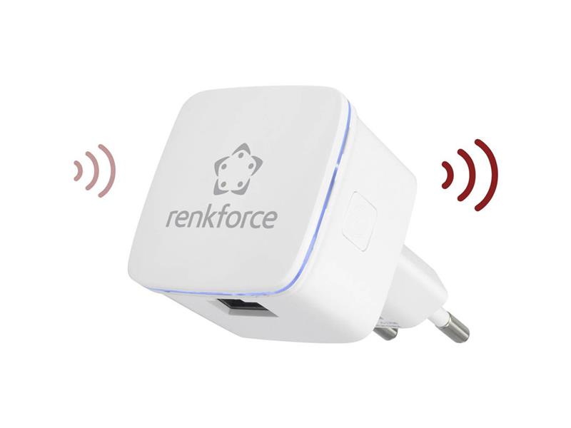 Wi-Fi opakovač Renkforce RF-WR-N300MINI, 300 Mbit/s, 2.4 GHz