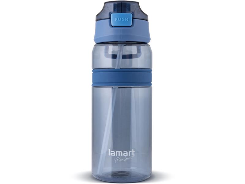 Fľaša na vodu LAMART LT4058 modrá straw.