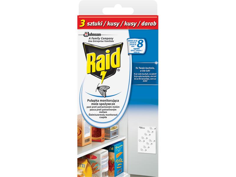 RAID proti potravinovým moľom 3ks