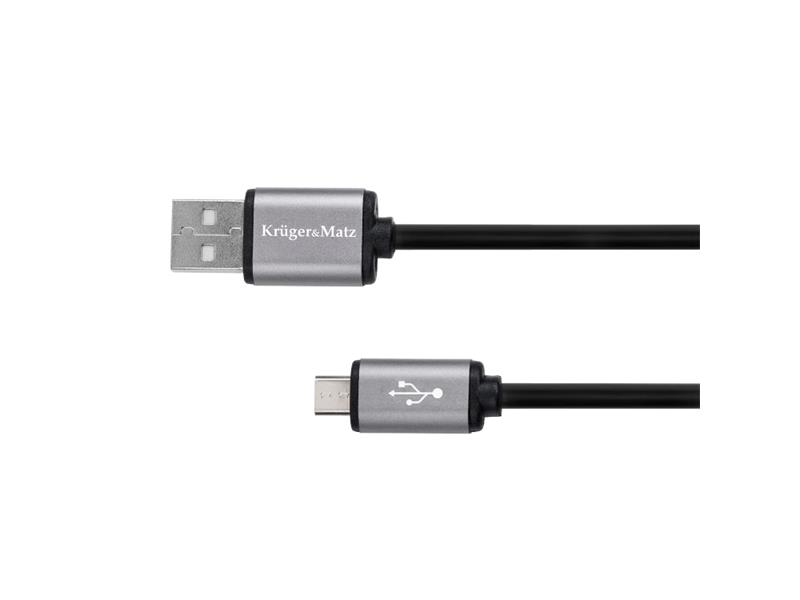 Kábel KRUGER and MATZ KM1234 USB - micro USB kábel 0,2m