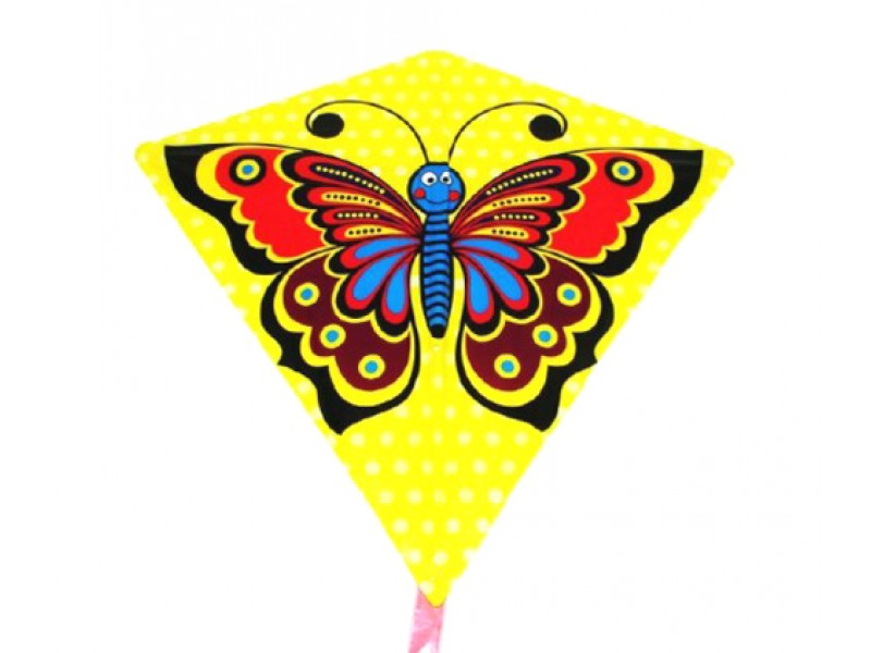Detský lietajúci drak TEDDIES Motýľ 68x73cm