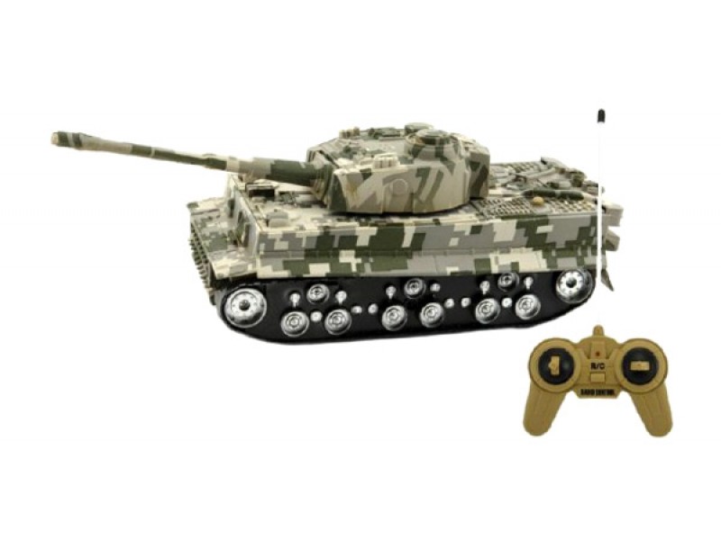 Tank TEDDIES TIGER so zvukom a svetlom 25 cm
