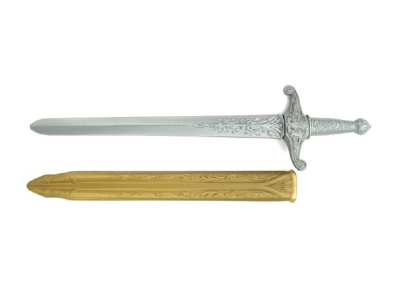 Detský rytiersky meč s puzdrom TEDDIES 59 cm