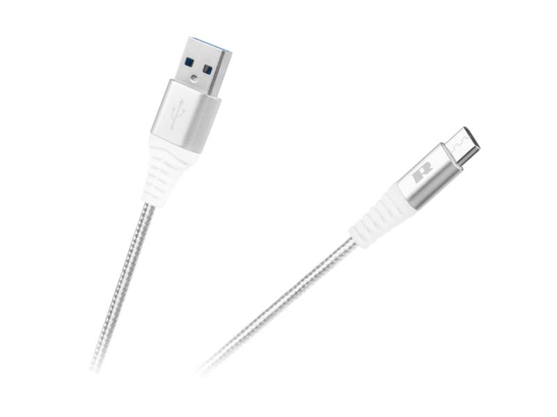 Kábel REBEL USB / USB-C RB-6001-050-W 0,5m biely
