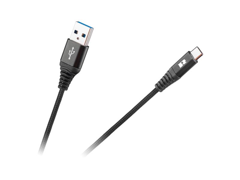 Kábel REBEL USB/USB-C čierny 2m