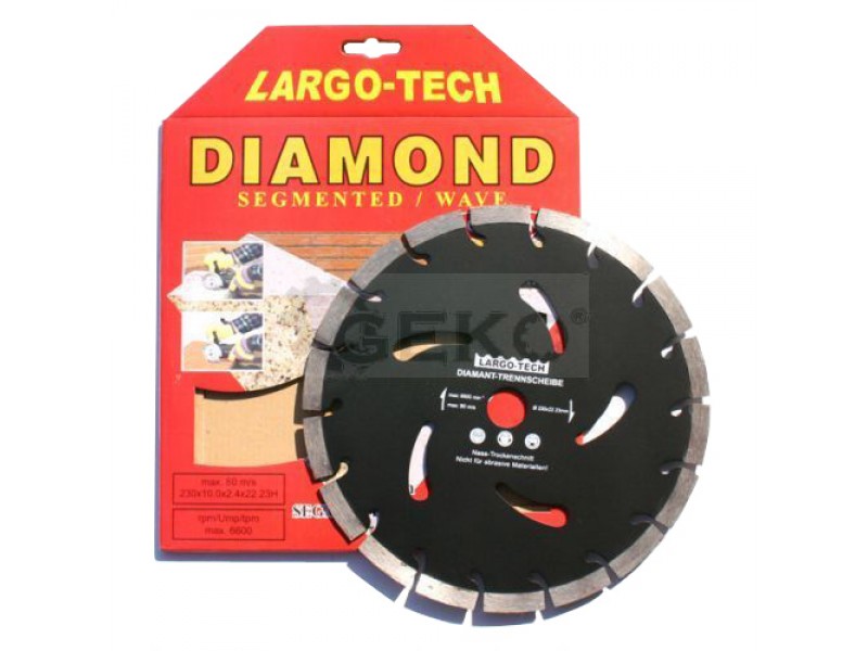Kotúč diamantový rezný 230mm GEKO G00284