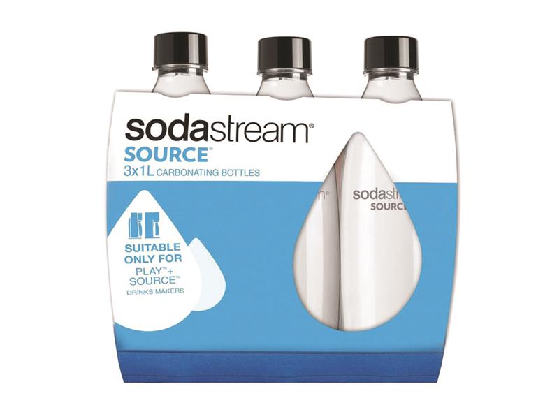 Fľaša SodaStream SOURCE/PLAY 3Pack 1L čierna