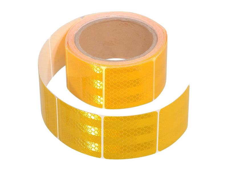 Reflexná páska samolepiaca delená 5m x 5cm žltá COMPASS 01547
